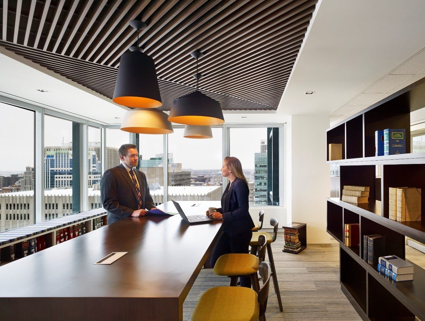 A reference lobby in an Ottawa law office