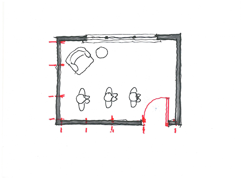 Image © IA Interior Architects. Sketch by Chris Larson.