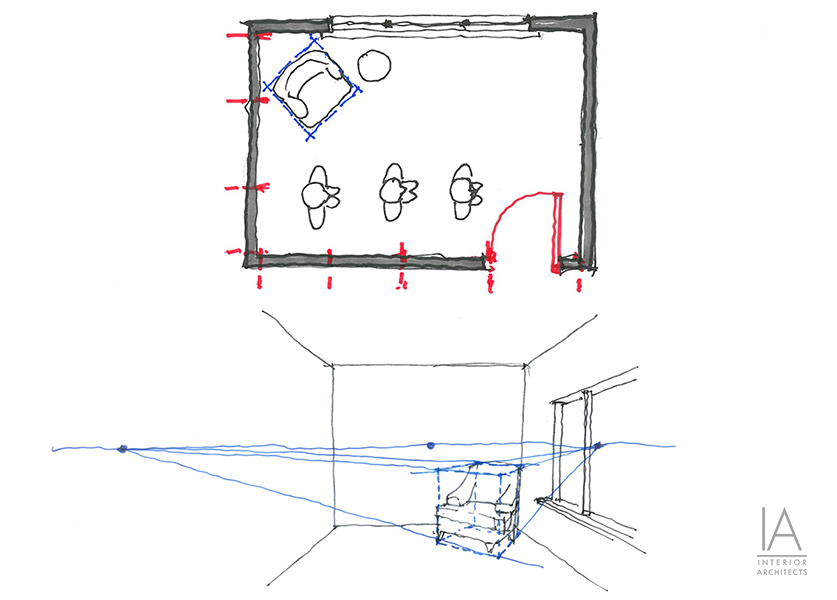 Image © IA Interior Architects. Sketch by Chris Larson.