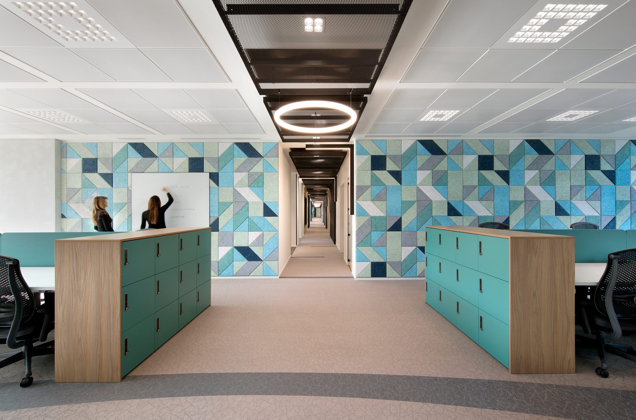 Acoustics in the Open Office An open office in Italy using acoustic tiles