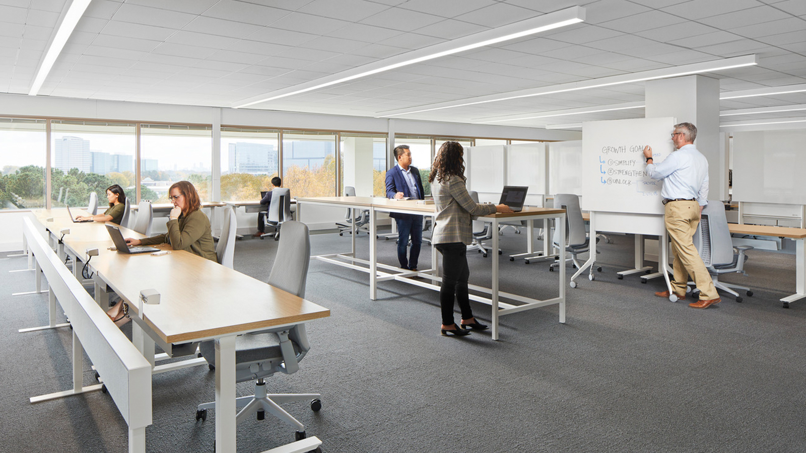 Open office space at Acoustic