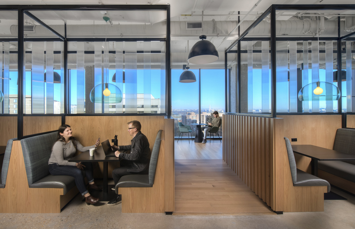 Collaboration area with a view of DC