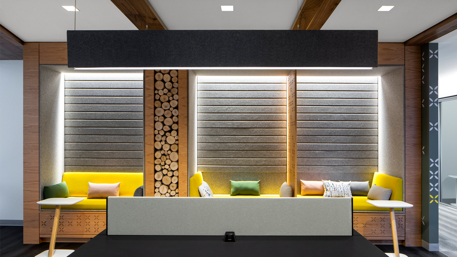 Acoustic partitions provide sound absorption in McLean, Virginia