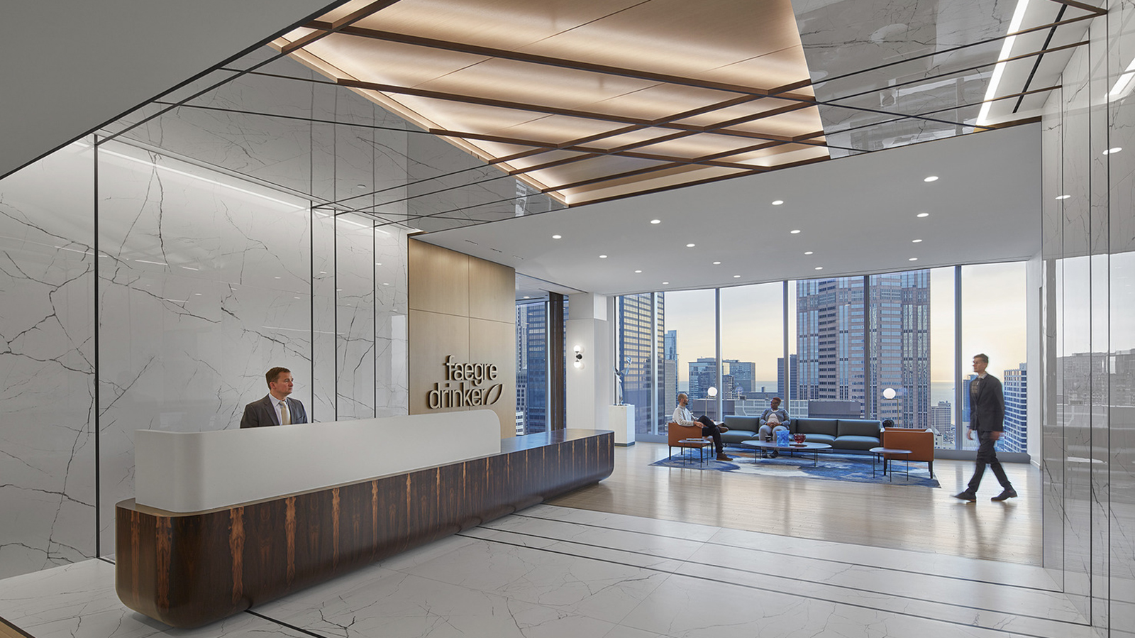Faegre Drinker, Chicago Lobby at Faergre Drinker's Chicago offices