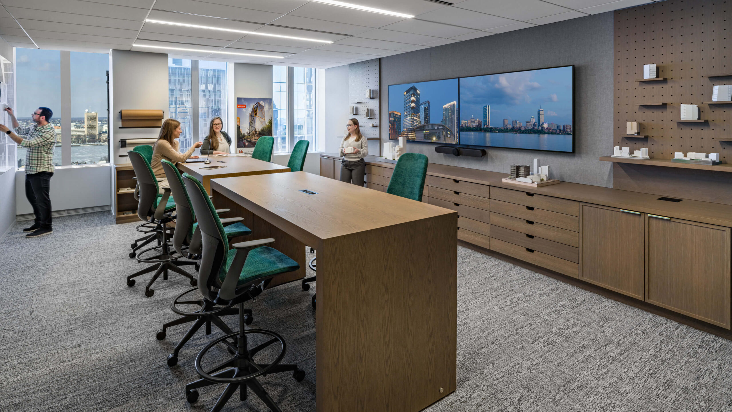 Boston Properties café and collaboration zone, Boston, MA