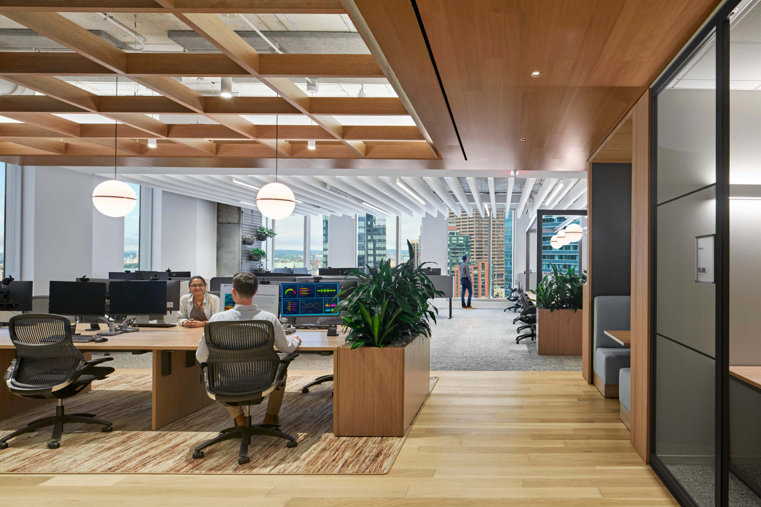 Cambridge Associates open workspace, Boston, MA