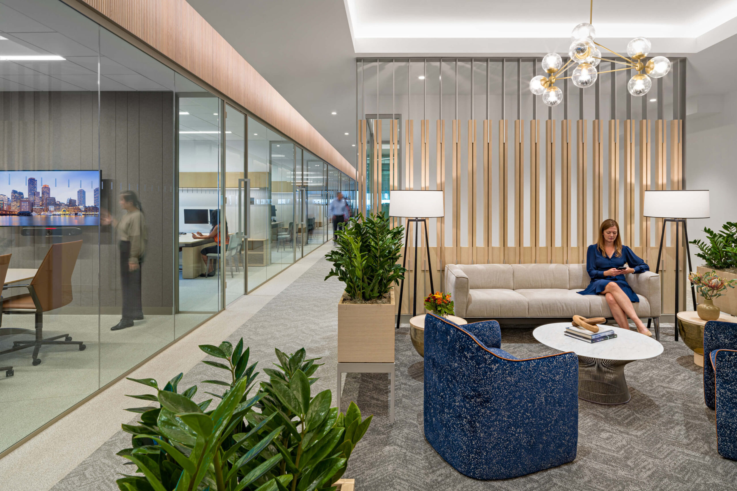 THL glass-enclosed offices, Boston, MA