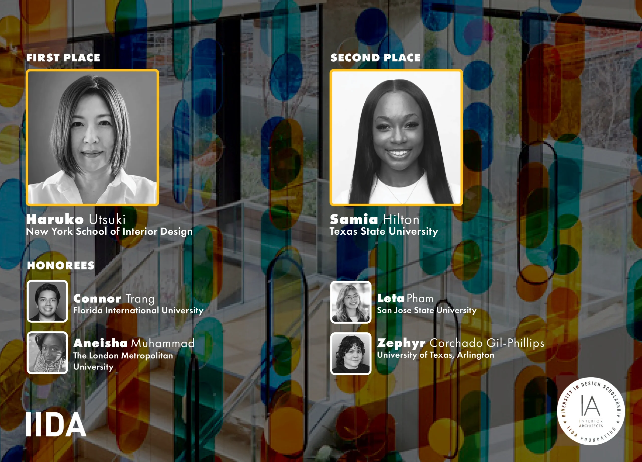 IIDA Scholarship Winners 2026