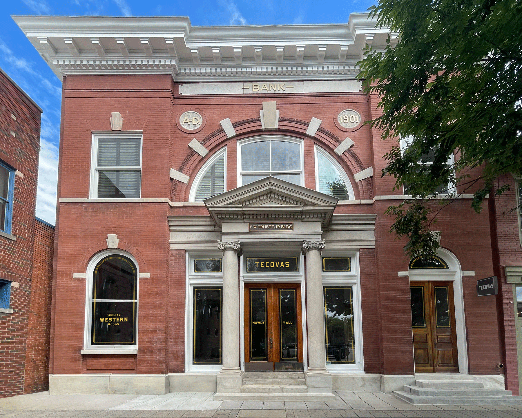 Tecovas Franklin flagship store interior
