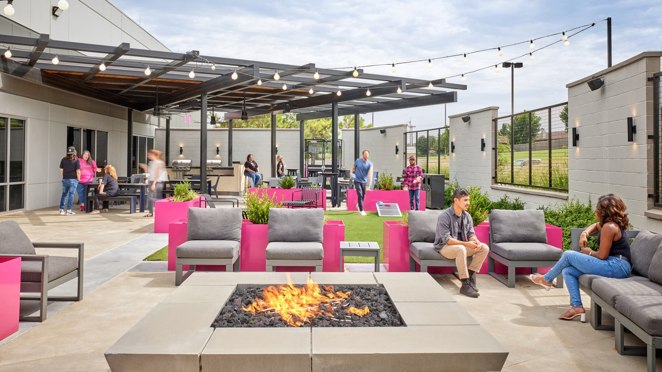 Teleccomunications Company Call Center Patio